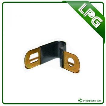 Befestigungs Schelle für Flex Leitung 6mm - Gummiert
