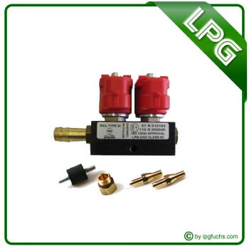 Valtek 2 Zyl. (FARO) Einspritzrail STD 3 Ohm Typ 30