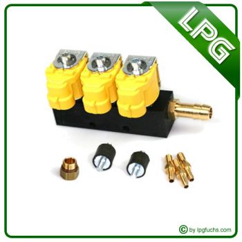 Valtek 3 Zyl. (FARO) Einspritzrail STD 1 Ohm Typ 30