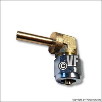 Verbinder Flexleitung D= 6mm 90Grad